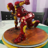 Iron Man MK43 - Super Hero Landing Pose - with lights - MINIMAL SUPPORTS EDITION print image