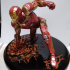 Iron Man MK43 - Super Hero Landing Pose - with lights - MINIMAL SUPPORTS EDITION print image