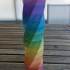 Multicolor Gradient Hexagonal Filament print image