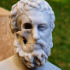 Bust of an unknown philosopher print image