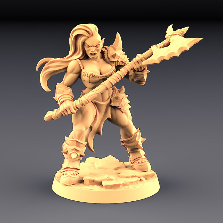 Orc Barbarian - C (Lady) Modular image