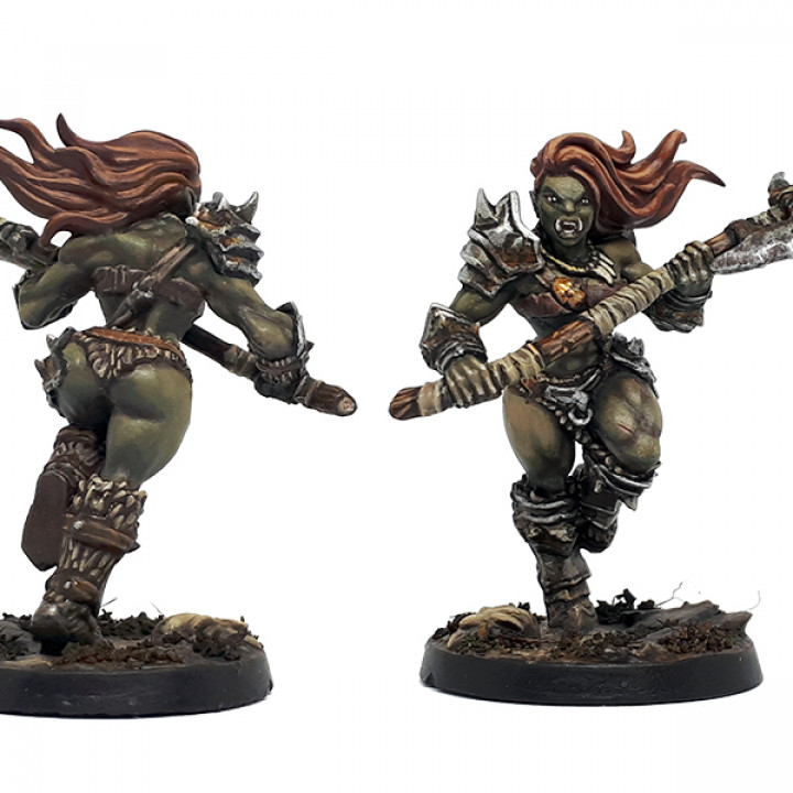 Orc Barbarian - D (Lady) Modular image