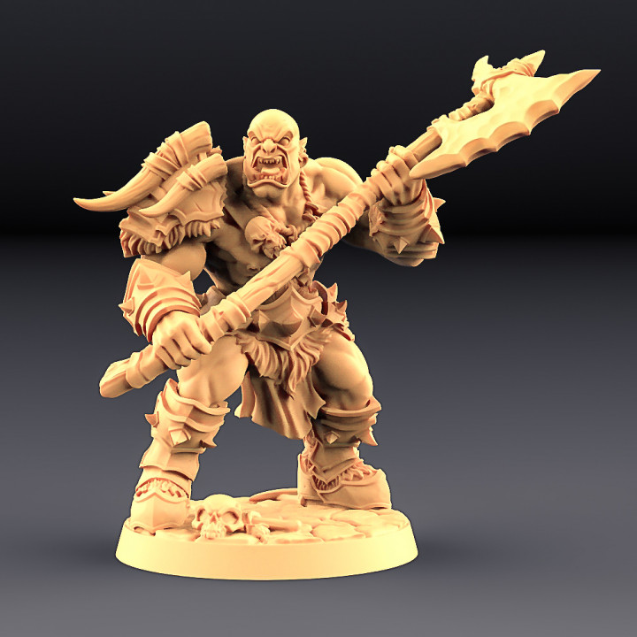 Orc Barbarians Set - 4 Modular + 2 Heroes image