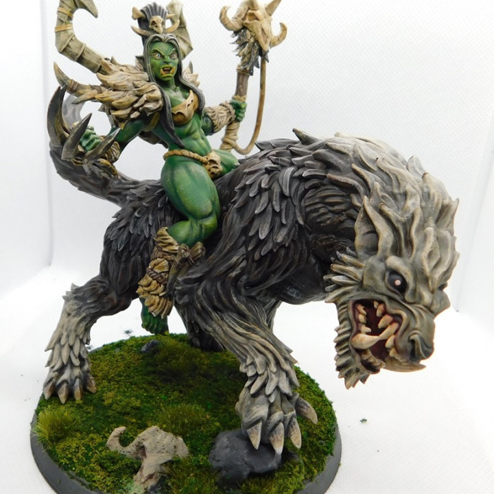 Vesdra on Gorefang - Orc Shaman on Worg image