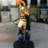 Human Female Sorceress (32mm scale miniature) print image