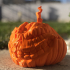 Evil Grinning Pumpkin Head print image