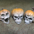 Evil Pumpkin Skulls print image