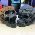 Evil Pumpkin Skulls print image