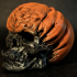 Evil Pumpkin Skulls print image