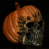 Evil Pumpkin Skulls print image