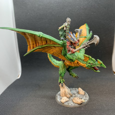 Picture of print of Xol'Toa on Sky-Terror - Goldmaw Lizard Prince Hero on Sky Terror