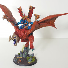 Picture of print of Xol'Toa on Sky-Terror - Goldmaw Lizard Prince Hero on Sky Terror