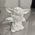 Baby Yoda Smiling print image