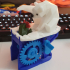 Polar Bear with Seal (automata) print image