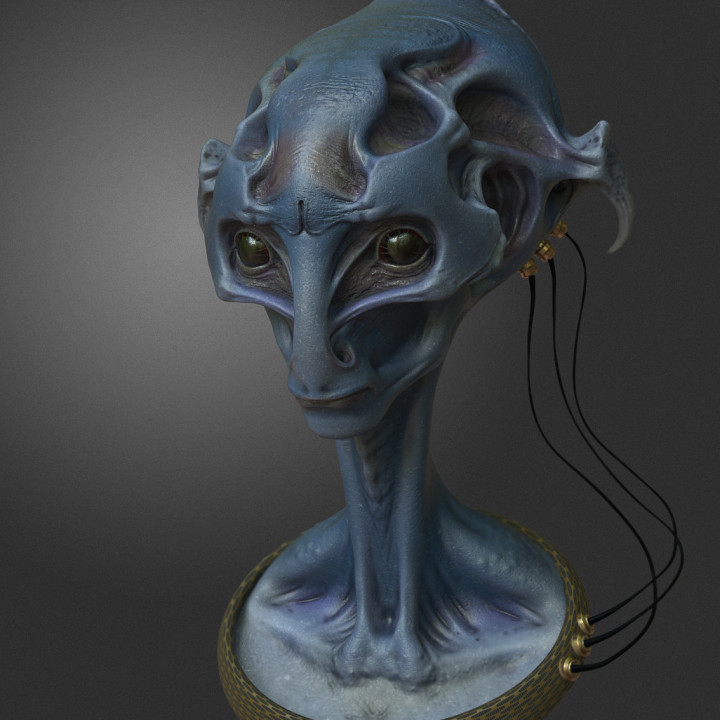 Alein bust image