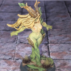 Picture of print of Aidreth Treeborn - Deepwood Alfar (Fantasy Pin-Up)