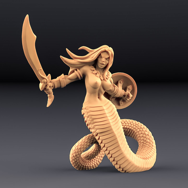 Snakewoman Guards - 3 Units (AMAZONS! Kickstarter) image