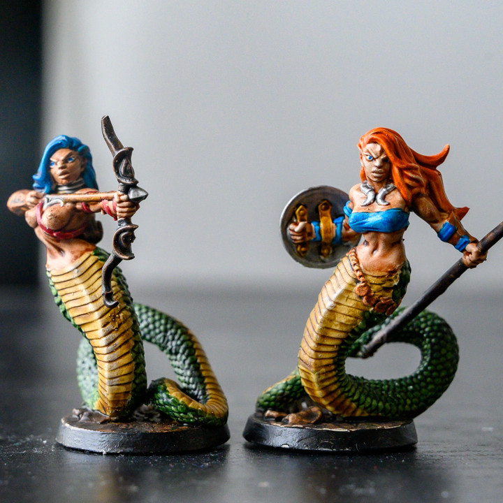 Snakewoman Guards - 3 Units (AMAZONS! Kickstarter) image