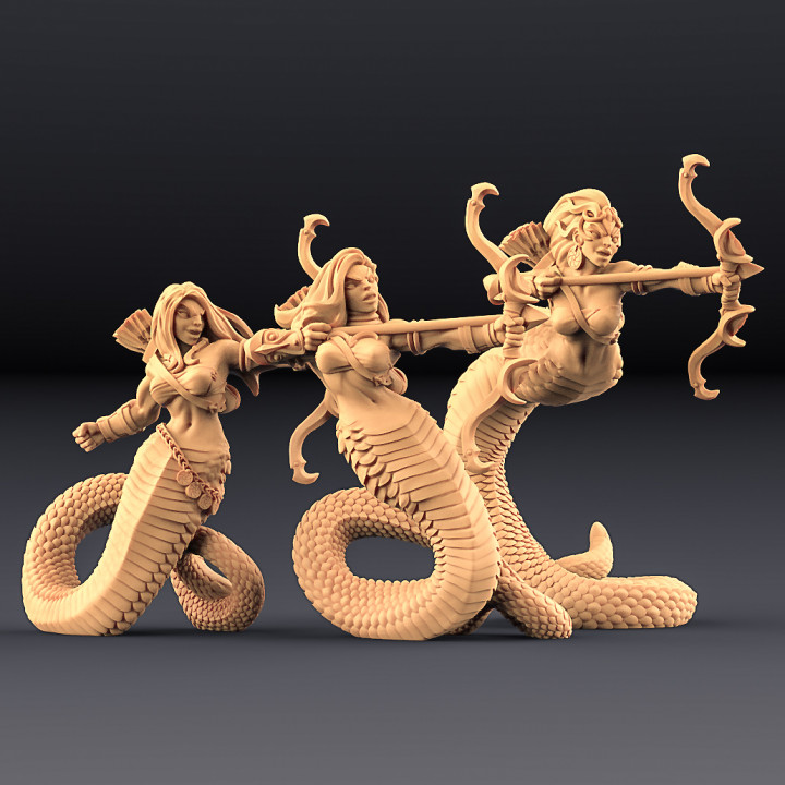 Snakewoman Archers - 3 Units (AMAZONS! Kickstarter) image