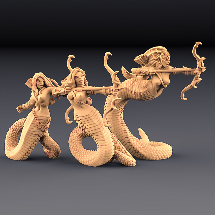 Snakewoman Archers - 3 Units (AMAZONS! Kickstarter) image