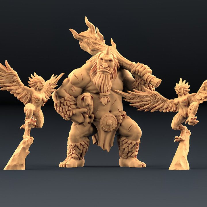 Cyclope & 2 Harpies (AMAZONS! Kickstarter) image