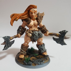 Picture of print of Hildara Bloodrage - Dwarf Berserk Heroine (AMAZONS! Kickstarter)