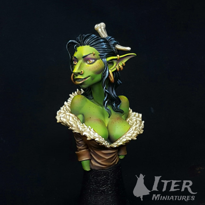 Zayna The Golden Gobliness Goblin Bust image