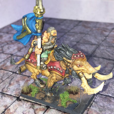 Picture of print of Gino on Wulf-Hog - Dwarven Oathbreakers