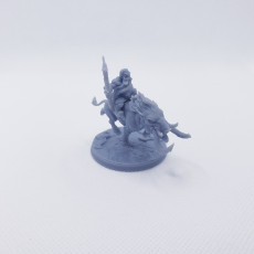 Picture of print of Gino on Wulf-Hog - Dwarven Oathbreakers