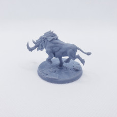 Picture of print of Gino on Wulf-Hog - Dwarven Oathbreakers