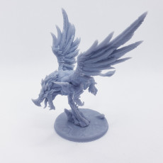 Picture of print of Helga on Gryphon . Dwarven Oathbreakers