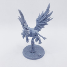 Picture of print of Helga on Gryphon . Dwarven Oathbreakers