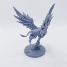 Picture of print of Helga on Gryphon . Dwarven Oathbreakers