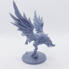 Picture of print of Helga on Gryphon . Dwarven Oathbreakers