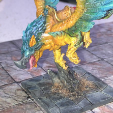 Picture of print of Helga on Gryphon . Dwarven Oathbreakers