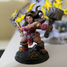 Picture of print of Helga Windfury - Dwarven Oathbreakers