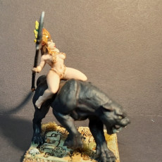 Picture of print of Kaata, Princess on Panther (AMAZONS! Kickstarter)