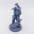 FREE - Orc Barbarian - 32mm scale miniature with supports print image