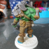 FREE - Orc Barbarian - 32mm scale miniature with supports print image